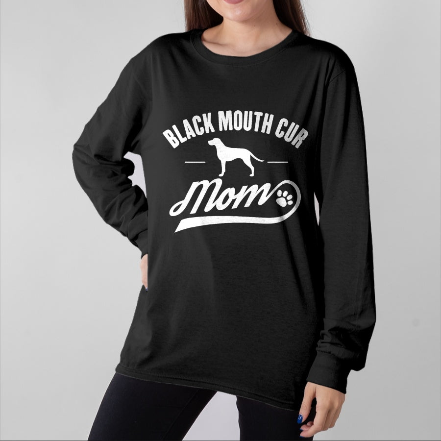 Dog Love Shirt, Dog Lover Gift T-Shirt/Hoodie/Sweatshirt HLT00 - Black Mouth Cur Mom T-Shirt - Dog Owner Lover T-Shirt