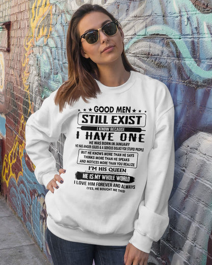 January - Good men Still Exist - gift for your girlfriend, wife from Husband - TOBY01 (SKU-GM-01)