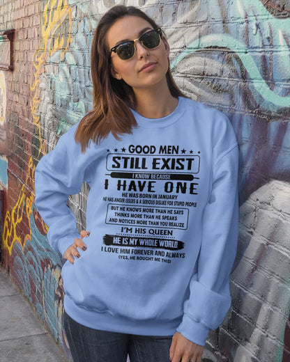 January - Good men Still Exist - gift for your girlfriend, wife from Husband - TOBY01 (SKU-GM-01)