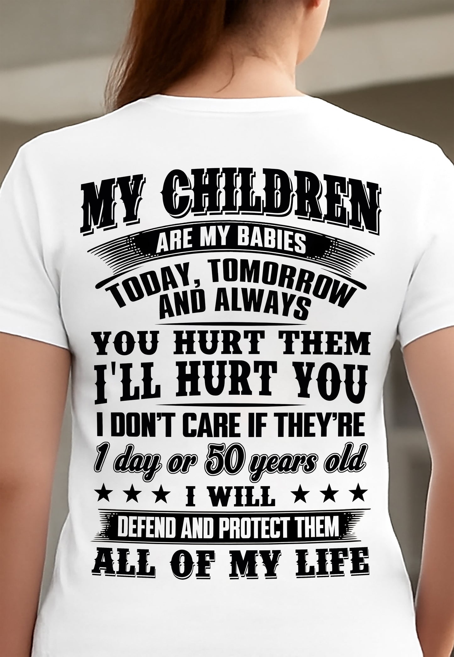 MY CHILDREN ARE MY BABY - T-SHIRT FOR MOM - TOBY00 (SKU12-274)