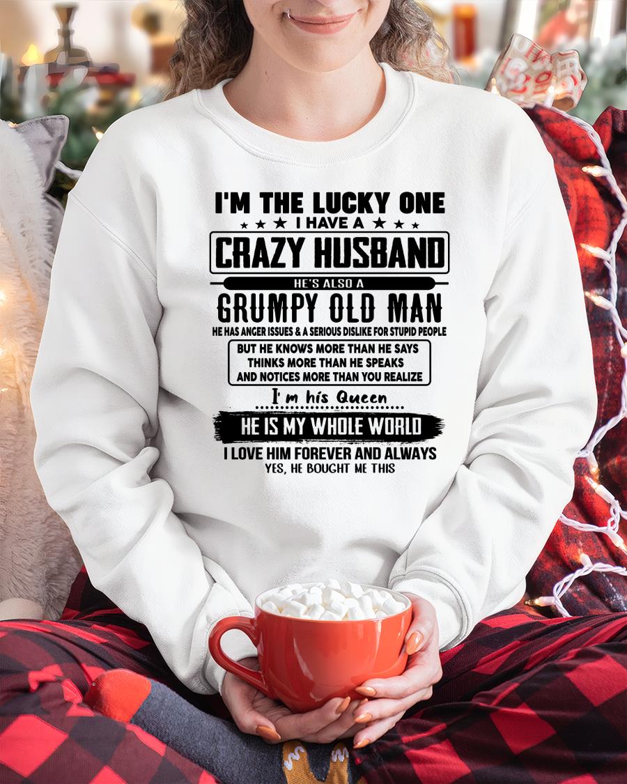 I am Lucky One I Have A Crazy Husband - Gift for Wife From Husband - TOBY00 (SKUT-LUCKYONE-00)