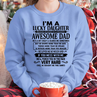 I'm Lucky Daughter - Gift for Daughter from Dad - TOBY00 (SKU-TLUCKYDD-00)