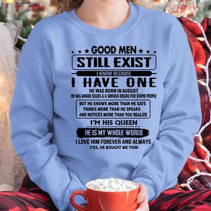 August - Good men Still Exist - gift for your girlfriend, wife from Husband - TOBY08 (SKU-GM-08)