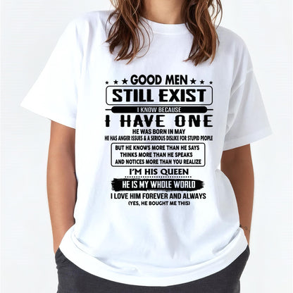 May - Good men Still Exist - gift for your girlfriend, wife from Husband - TOBY05 (SKU-GM-05)