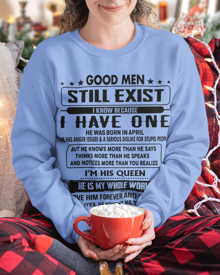 April - Good men Still Exist - gift for your girlfriend, wife from Husband - TOBY04 (SKU-GM-04)