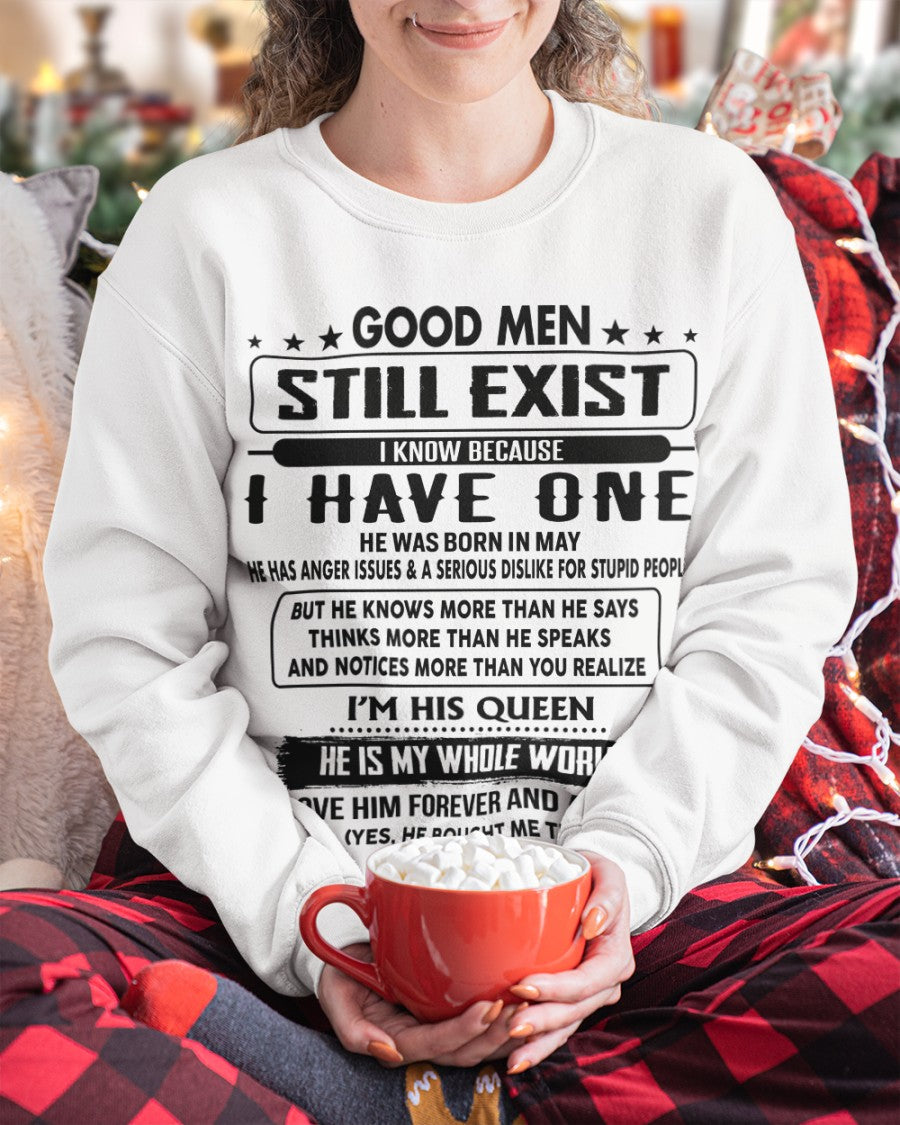 May - Good men Still Exist - gift for your girlfriend, wife from Husband - TOBY05 (SKU-GM-05)