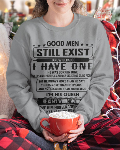June - Good men Still Exist - gift for your girlfriend, wife from Husband - TOBY06 (SKU-GM-06)