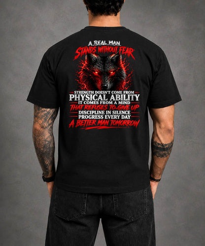 ANIMAL WOLF - A REAL MAN STANDS WITHOUT FEAR - TOBY00 (SKU2609-245)
