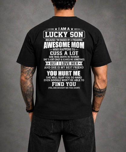 March, I'm Lucky Son - Special Gift for Your Son From Mom - TOBY03 (SKU2609-163-03)