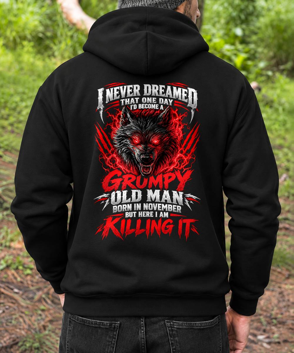 NOVEMBER, YES I'M A GRUMPY MAN - SHIRTS FOR MEN - TOBY11 (SKU2609-371-11)