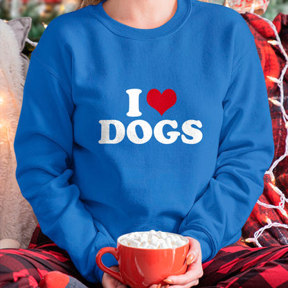 Dog Love Shirt, Dog Lover Gift T-Shirt/Hoodie/Sweatshirt HLT00 - I Love Dogs T-Shirt (1)
