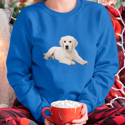 Dog Love Shirt, Dog Lover Gift T-Shirt/Hoodie/Sweatshirt HLT00 - White Labrador Retriever Shirt Yellow Love Lab Mom Dog Dad T-Shirt
