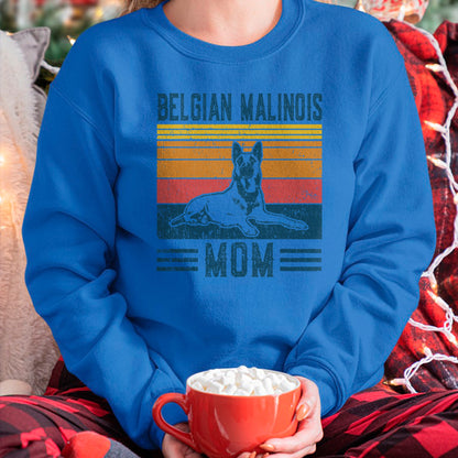 Dog Love Shirt, Dog Lover Gift T-Shirt/Hoodie/Sweatshirt HLT00 - Dog Belgian Malinois Mom - Vintage Belgian Malinois Mom T-Shirt