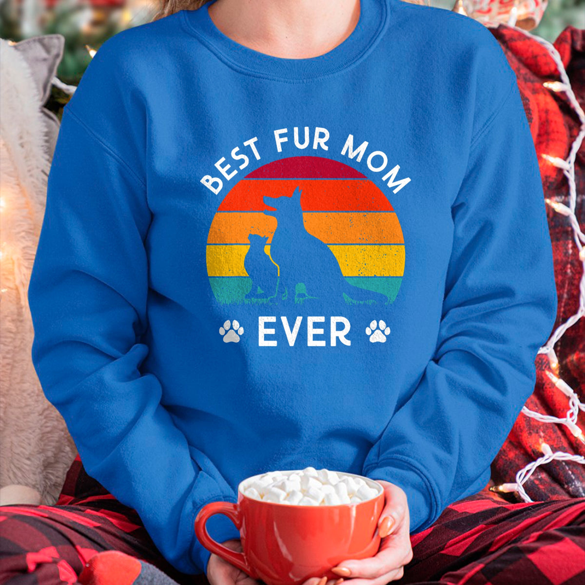 Dog Love Shirt, Dog Lover Gift T-Shirt/Hoodie/Sweatshirt HLT00 - Funny Best Fur Mom Ever Vintage Retro Dog And Cat Owner Love T-Shirt