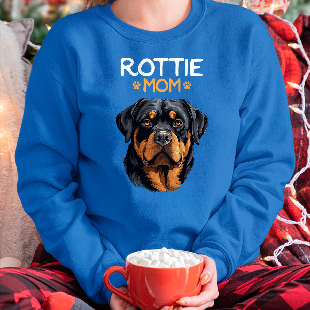Dog Love Shirt, Dog Lover Gift T-Shirt/Hoodie/Sweatshirt HLT00 - Rottie Mom Rottweiler Dog Mama T-Shirt