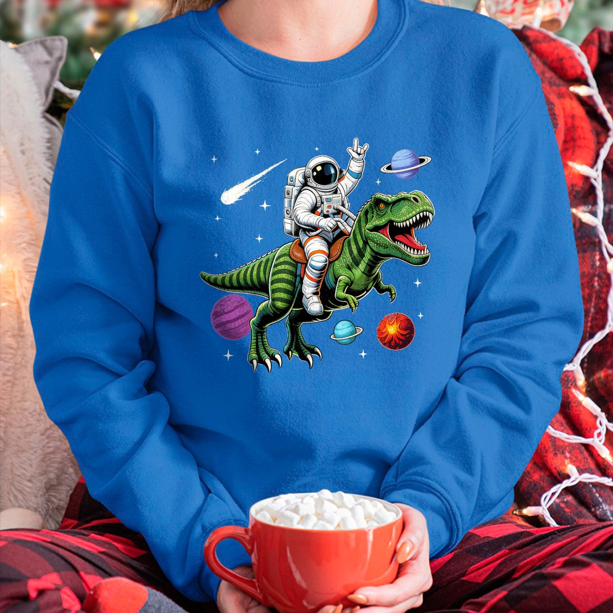 Best Dinosaur Lover Shirt, Funny Dinosaur UnisexT-Shirt/Hoodie/Sweatshirt HLT00 - Astronaut Riding Dinosaur T Rex Space Lovers Boys Kids T-Shirt