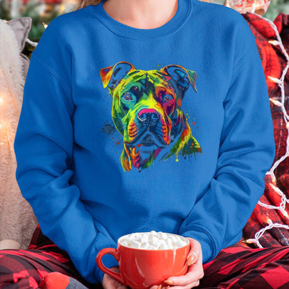 Dog Love Shirt, Dog Lover Gift T-Shirt/Hoodie/Sweatshirt HLT00 - Pitbull Dog I Love Dad Tattoo Funny Family T-Shirt
