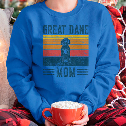 Dog Love Shirt, Dog Lover Gift T-Shirt/Hoodie/Sweatshirt HLT00 - Dog Great Dane Mom - Vintage Great Dane Mom T-Shirt