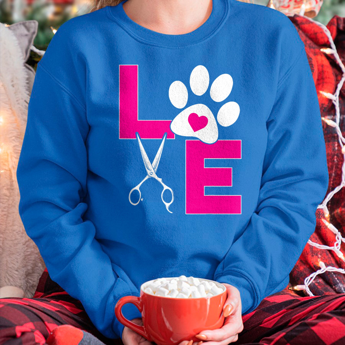 Dog Love Shirt, Dog Lover Gift T-Shirt/Hoodie/Sweatshirt HLT00 - Cute Dog Groomer Funny Dog Grooming Love Christmas T-Shirt