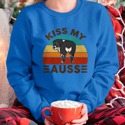 Dog Love Shirt, Dog Lover Gift T-Shirt/Hoodie/Sweatshirt HLT00 - Mini Australian Shepherd Kiss My Auss Funnny Dog Mom Dad T-Shirt
