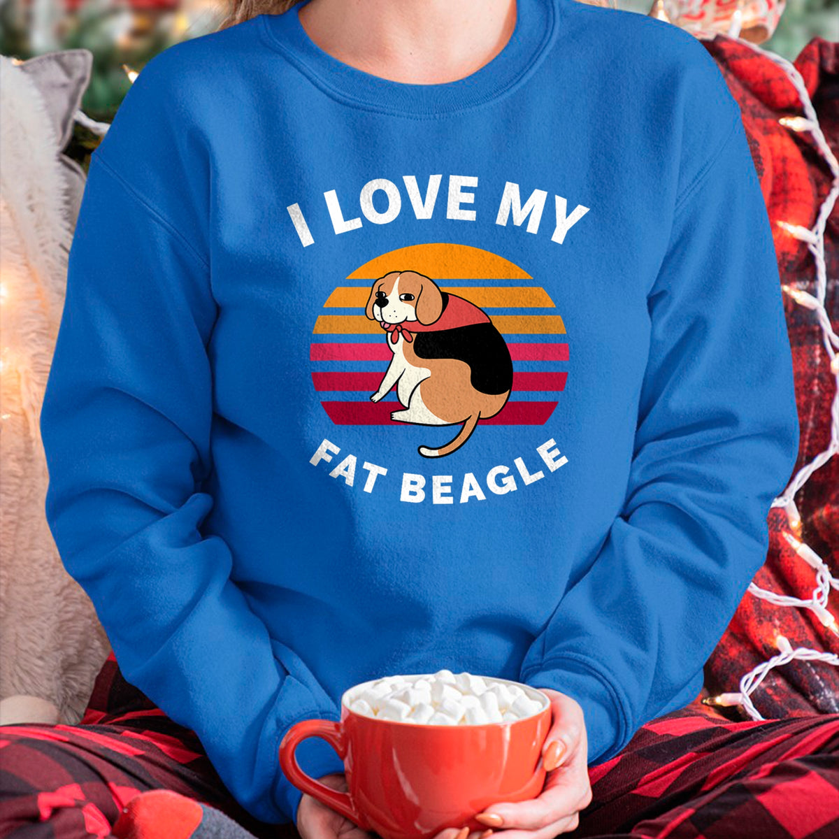Dog Love Shirt, Dog Lover Gift T-Shirt/Hoodie/Sweatshirt HLT00 - I Love My Fat Beagle - Beagle Dog T-Shirt