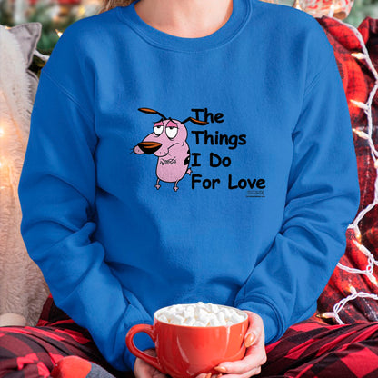 Dog Love Shirt, Dog Lover Gift T-Shirt/Hoodie/Sweatshirt HLT00 - Courage the Cowardly Dog For Love T-Shirt