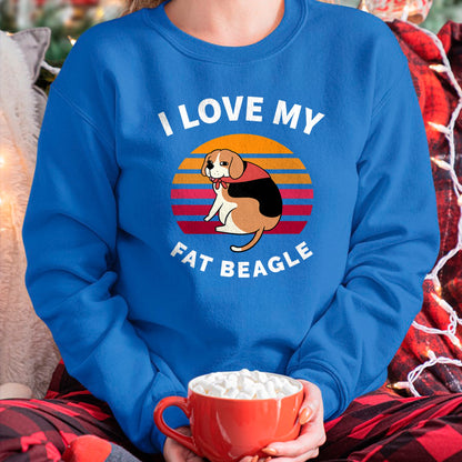 Dog Love Shirt, Dog Lover Gift T-Shirt/Hoodie/Sweatshirt HLT00 - I Love My Fat Beagle - Beagle Dog T-Shirt (1)