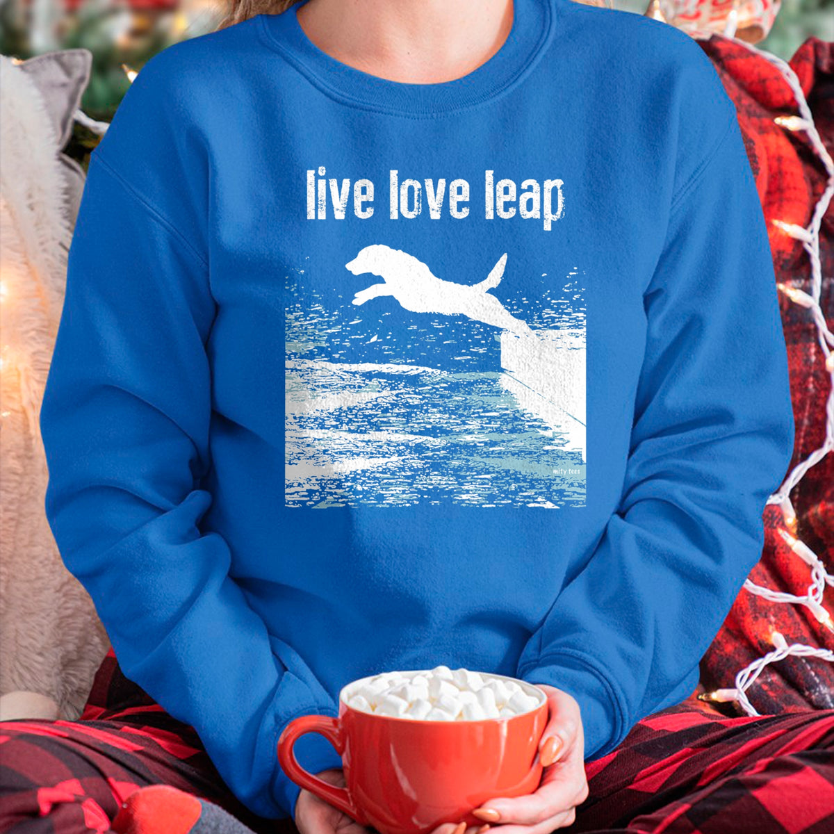 Dog Love Shirt, Dog Lover Gift T-Shirt/Hoodie/Sweatshirt HLT00 - Live Love Leap - Canine Agility - Dog Sports - Dock Diving T-Shirt