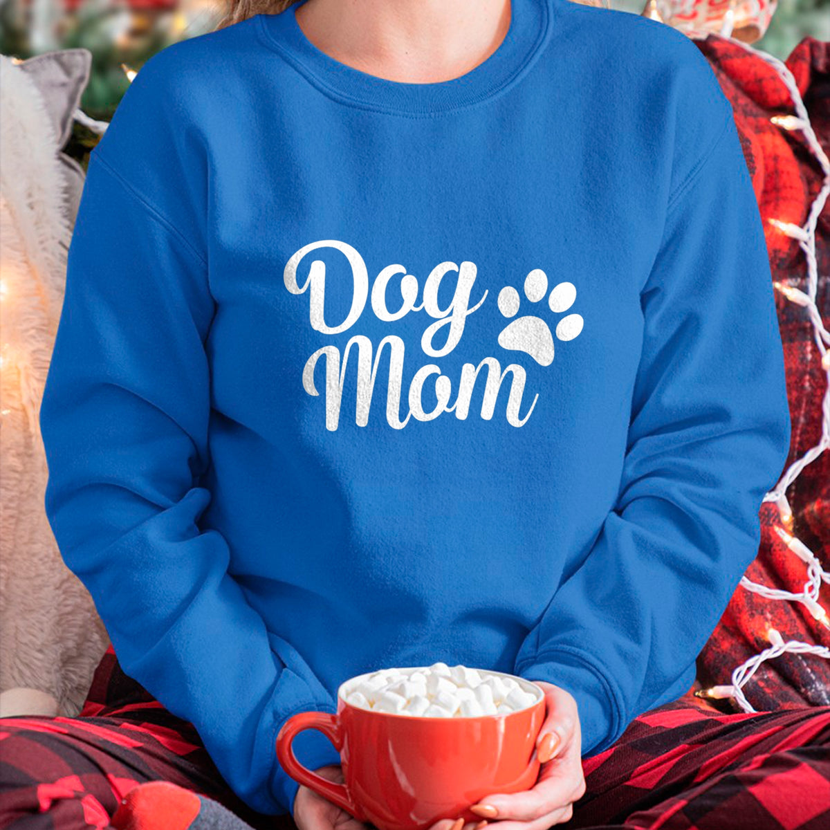 Dog Love Shirt, Dog Lover Gift T-Shirt/Hoodie/Sweatshirt HLT00 - Womens Dog Mom - Paw Print Mothers of Puppies Doggy Mama Wife Mommy V-Neck T-Shirt