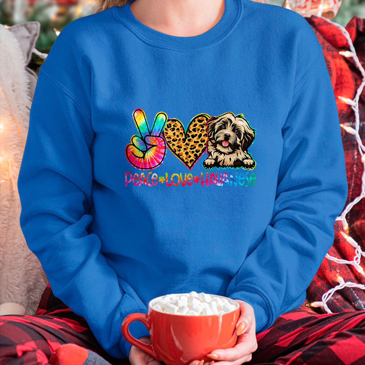 Dog Love Shirt, Dog Lover Gift T-Shirt/Hoodie/Sweatshirt HLT00 - Peace Love Havanese Tie Dye Dog Lover T-Shirt