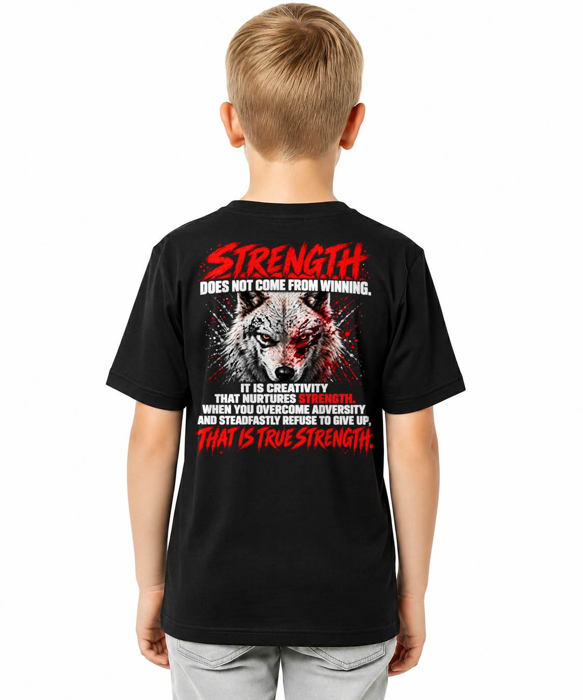 ANIMAL WOLF - STRENGTH DOESN'T COME FROM WINNING - TOBY00 (SKU2609-248)