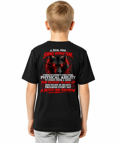 ANIMAL WOLF - A REAL MAN STANDS WITHOUT FEAR - TOBY00 (SKU2609-245)