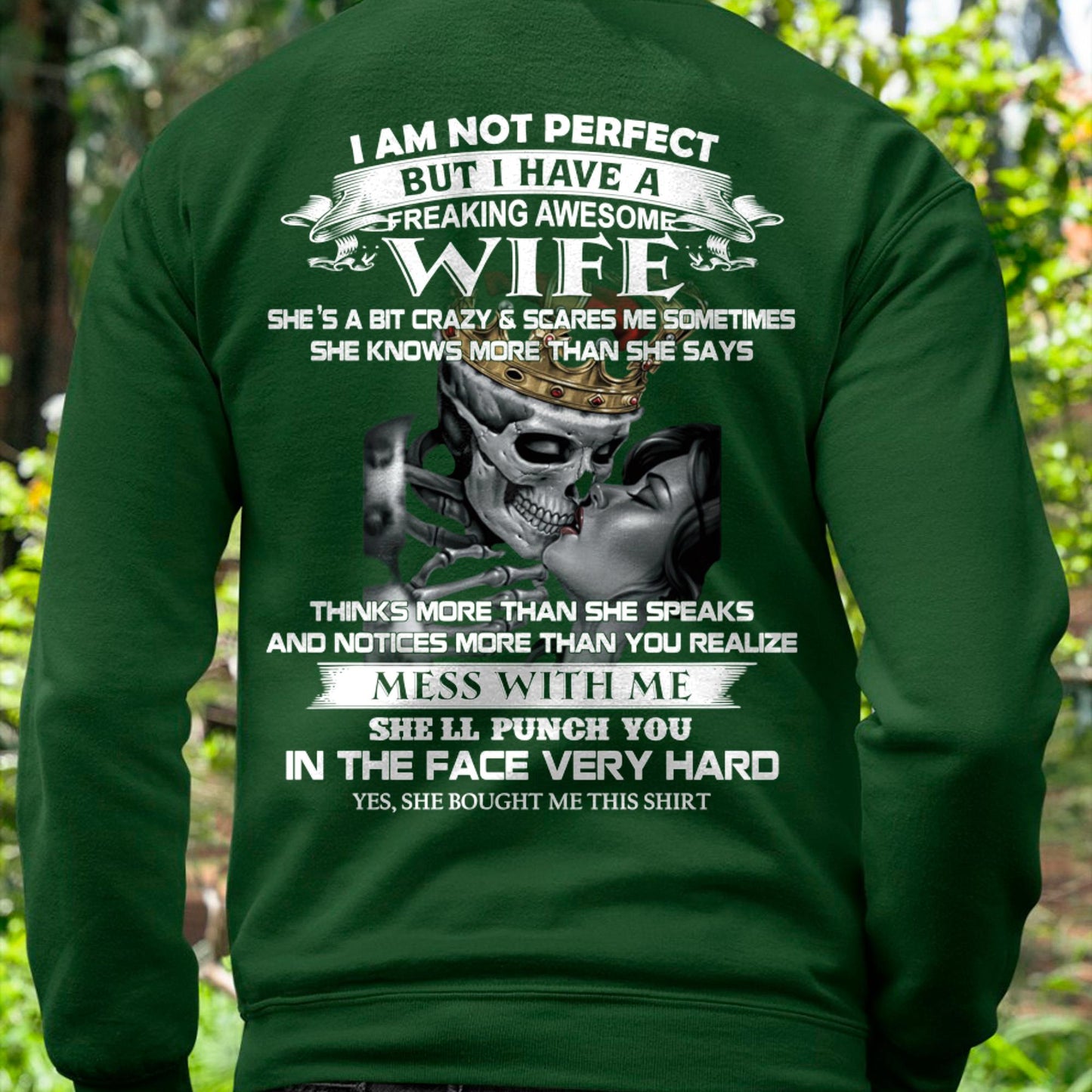 I Am Not Perfect But I Have A Freaking Awesome Wife - Gift For Husband From Wife - TOBY00 (SKU06-34-00)