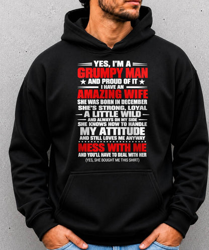 DECEMBER, YES I'M A GRUMPY MAN - GIFT FROM WIFE TO HUSBAND - TOBY12 (SKU2609-272-12)