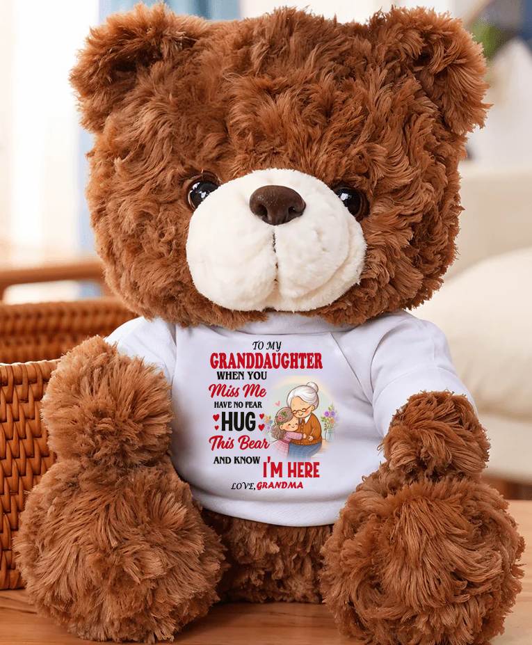 TO MY GRANDDAUGHTER - TEDDY BEAR, A BIG HUG FROM GRANDMA - TOBY00