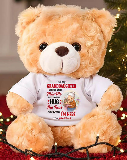 TO MY GRANDDAUGHTER - TEDDY BEAR, A BIG HUG FROM GRANDMA - TOBY00