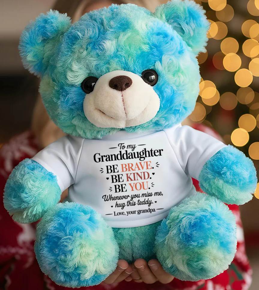 TO MY GRANDDAUGHTER - TEDDY BEAR, A BIG HUG FROM GRANDPA - TOBY00