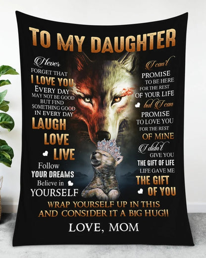 To My Daughter From Mom Blanket - Toby00