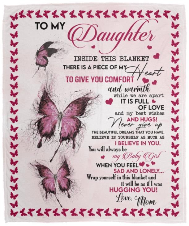 To My Daughter From Mom Blanket - Toby00