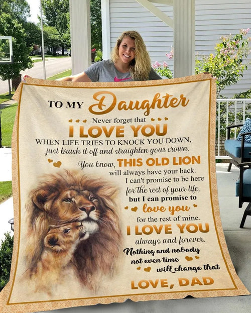 To My Daugher From Dad Blanket - Toby00