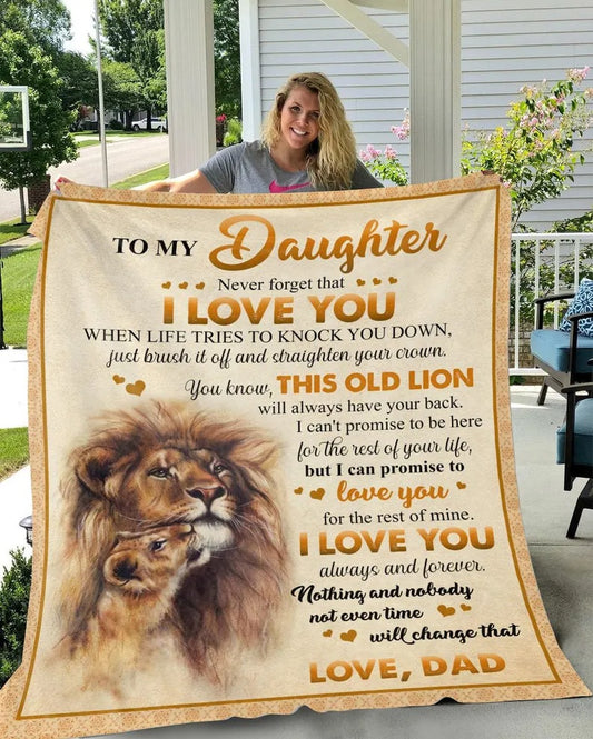 To My Daugher From Dad Blanket - Toby00