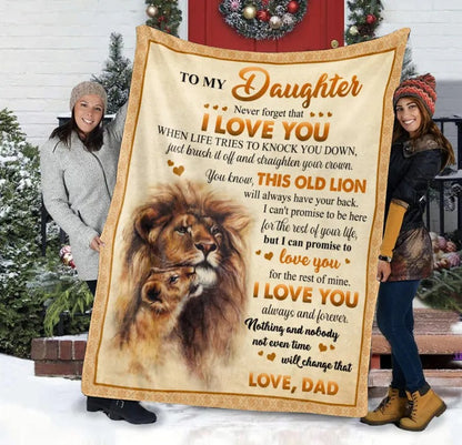 To My Daugher From Dad Blanket - Toby00