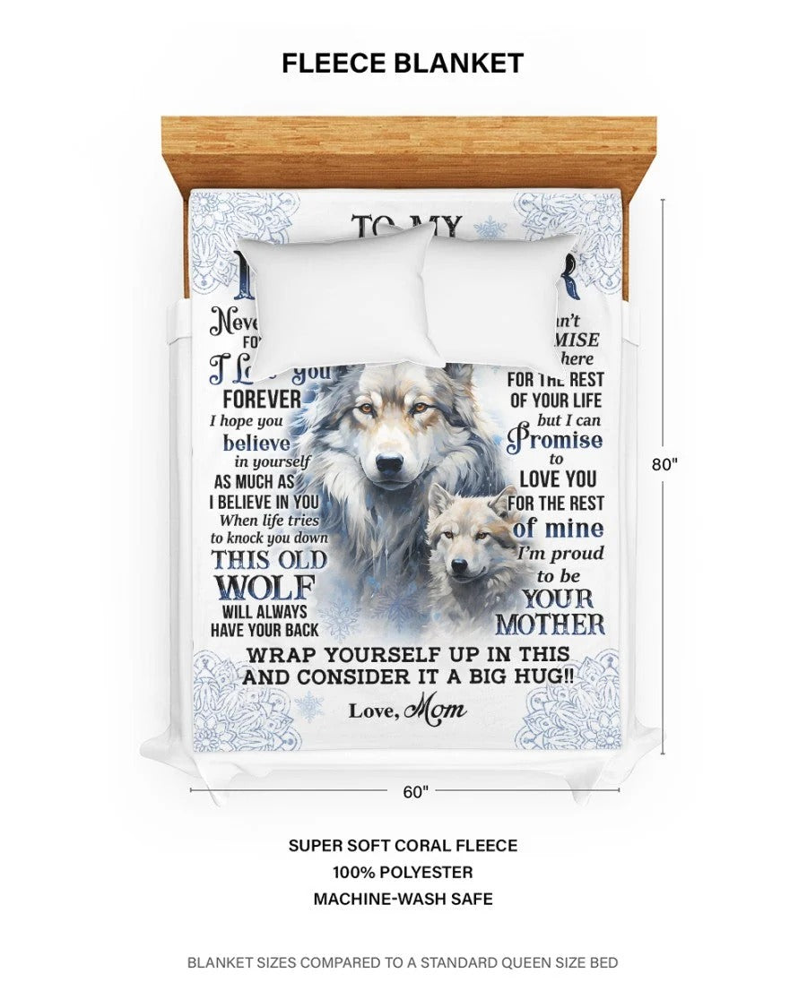 To My Daughter Blanket "Never Foget That I Love You Forever " From Mom - Toby00