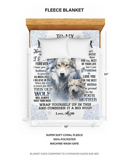 To My Daughter Blanket "Never Foget That I Love You Forever " From Mom - Toby00