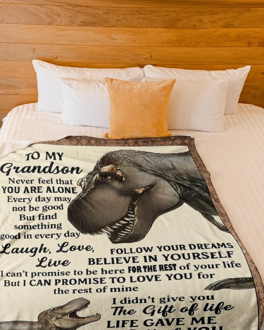 Dinosaur Blanket for Grandson – Inspiring Gift From Grandpa- Toby00