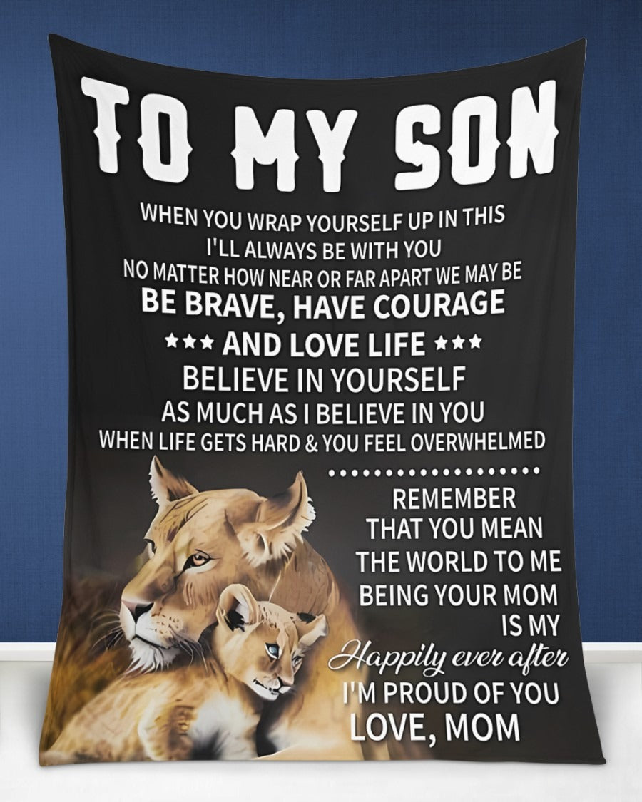 Blanket From Mom To My Son - TOBY00 (SKUB07-18)