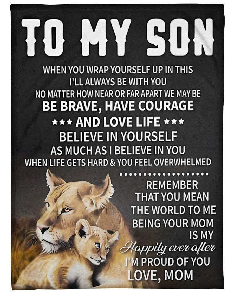Blanket From Mom To My Son - TOBY00 (SKUB07-18)
