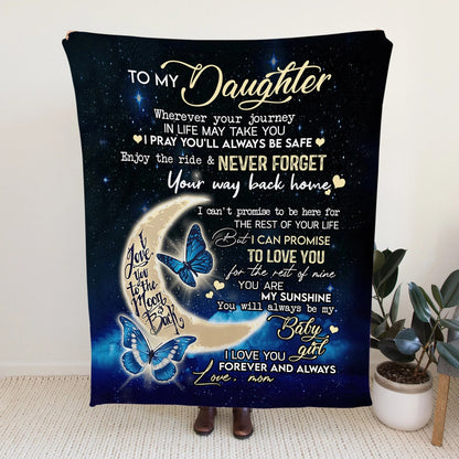 To My Daughter From Mom Blanket - Toby00
