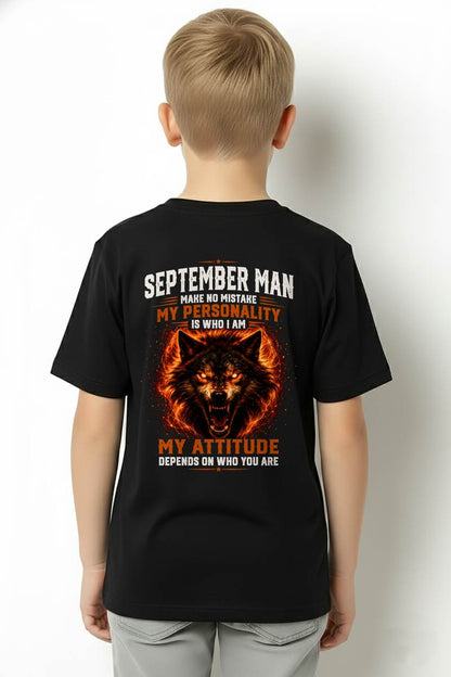 ANIMAL SPIRIT WOLF SHIRT - SEPTEMBER MAN MAKE NO MISTAKE - toby09 (SKU2608-109-09)