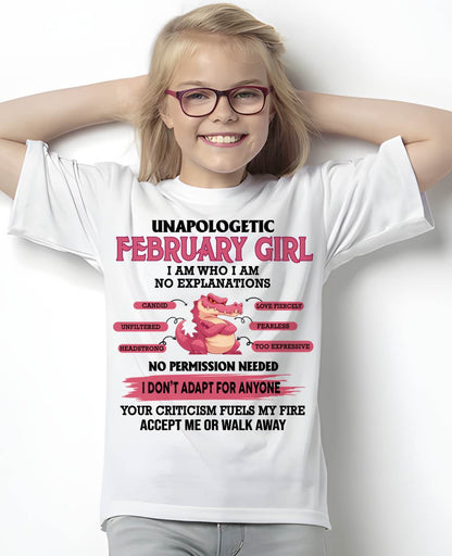 FEBRUARY, I AM WHO I AM - SHIRT FOR WOMEN - TOBY02 (SKU2605-55-02)